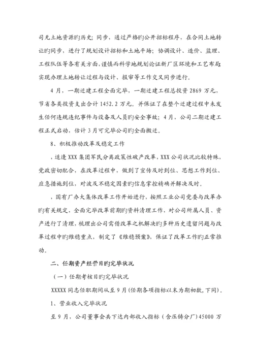 公司任期经济责任设计标准报告.docx