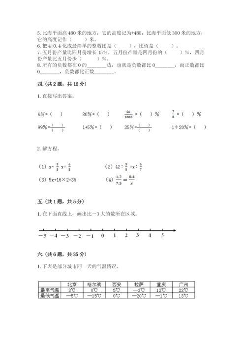 北师大版六年级数学下学期期末测试题（原创题）.docx