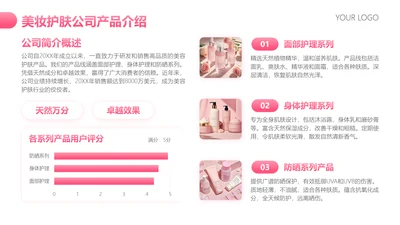 粉色商务风内容页