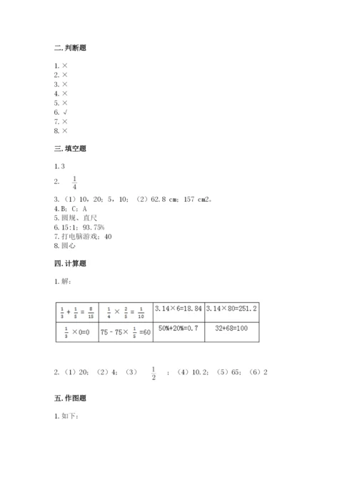 小学数学六年级上册期末卷附答案【达标题】.docx