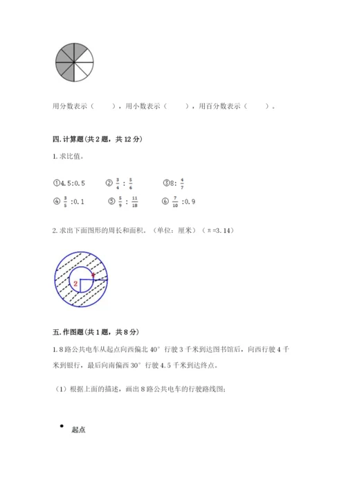 2022六年级上册数学期末考试试卷（名师系列）.docx