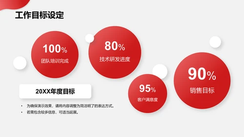 红色简约风工作计划书PPT模板