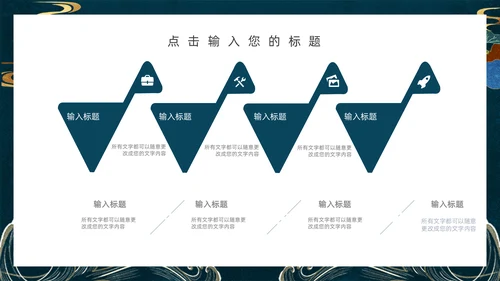 中国风简约工作汇报通用PPT模板