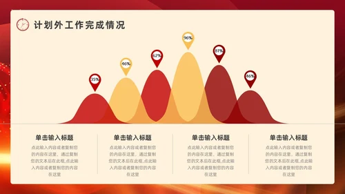 红色烫金风个人年终总结ppt模板工作总结年终总结