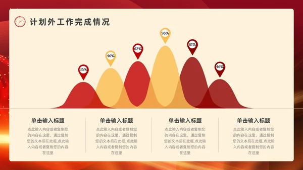 红色烫金风个人年终总结ppt模板工作总结年终总结
