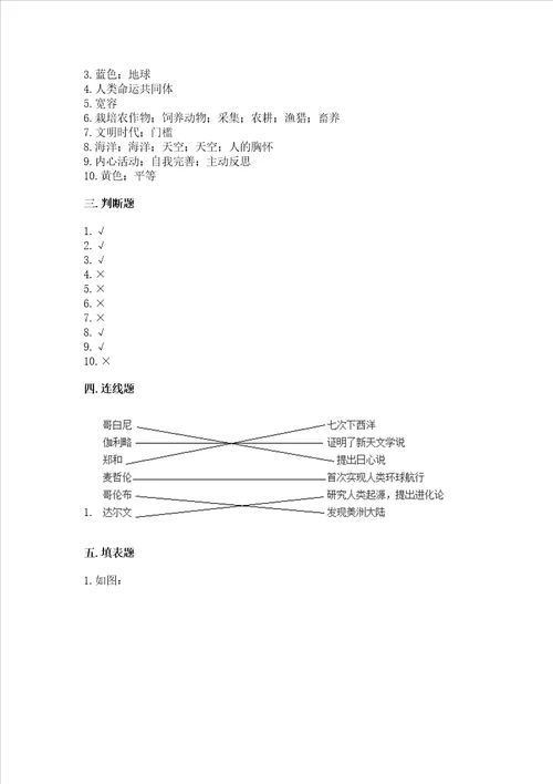 部编版六年级下册道德与法治期末测试卷精品夺分金卷