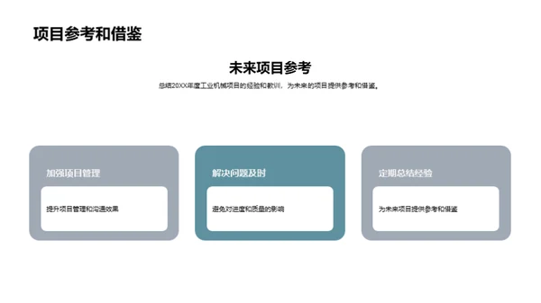 工业机械项目精彩回顾