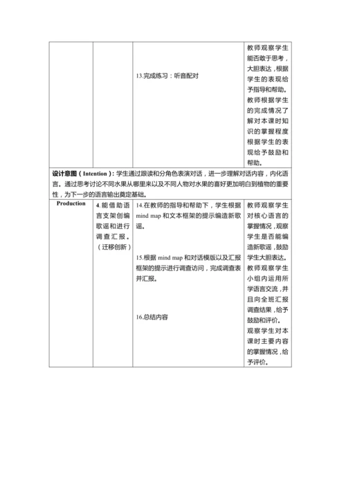 Unit4 Plants around us单元整体教学设计
