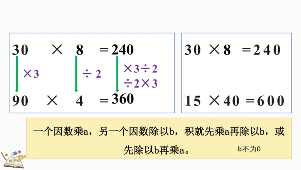 人教版 四年级数学上册 4.4《积的变化规律》（课件）（共15张PPT）