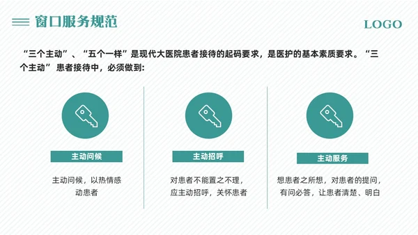 绿色简约医院窗口服务礼仪培训PPT模板宣传PPT动态PPT