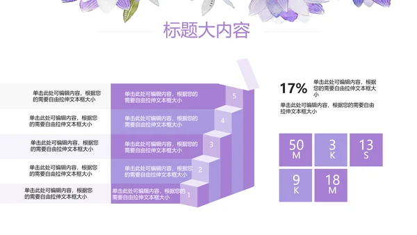 紫色水彩风三八妇女节班会动态ppt模板D源文件