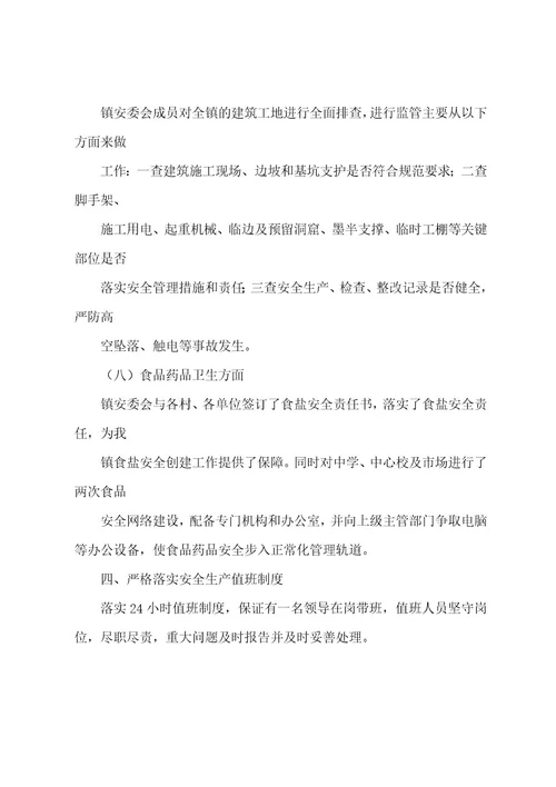 20222023乡镇安全生产第二季度工作总结wod版本(8页)