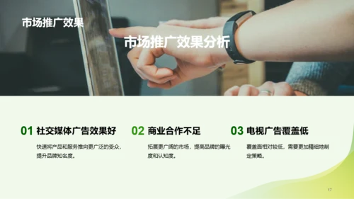 绿色简约市场营销经理竞聘述职PPT模板