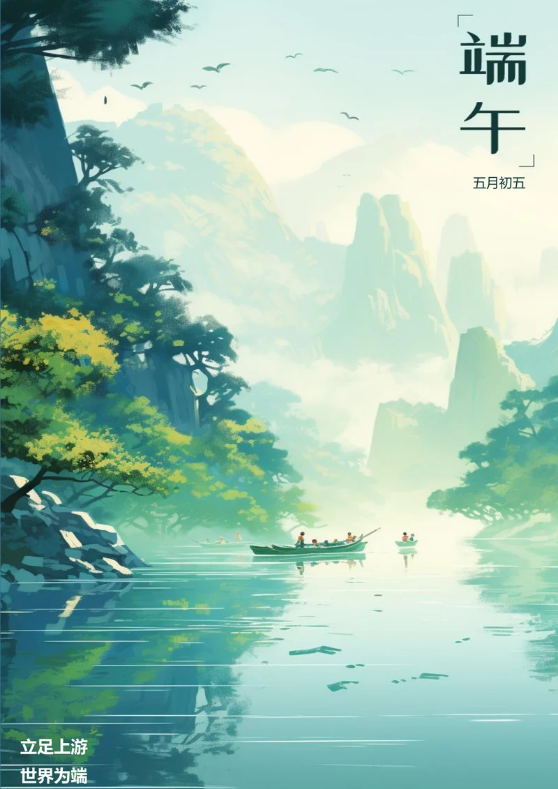 五月初五端午节节日海报