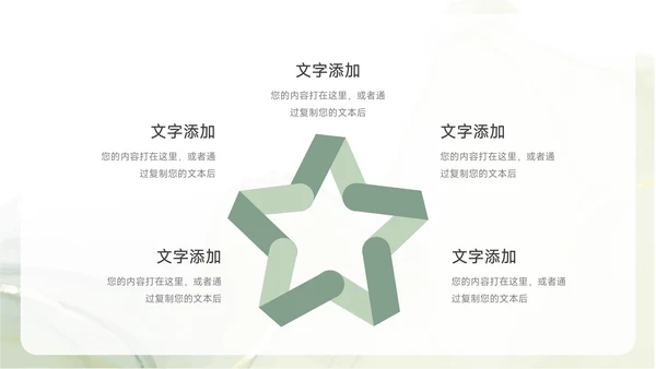 绿色纹理质感文化培训PPT模板