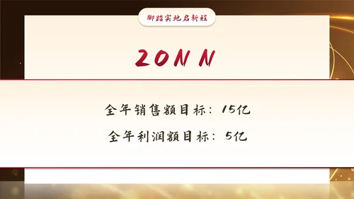 金色奢华金人颁奖典礼年终总结PPT模板