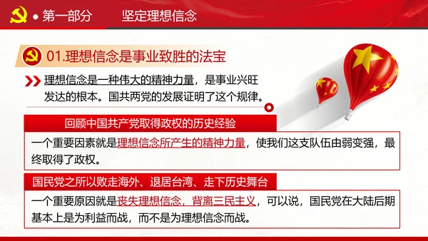 坚定理想信念忠诚履行职责书记党课PPT