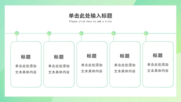 绿色渐变述职报告ppt模板