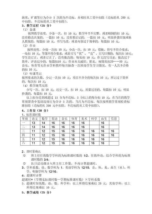 校聘教师考核办法