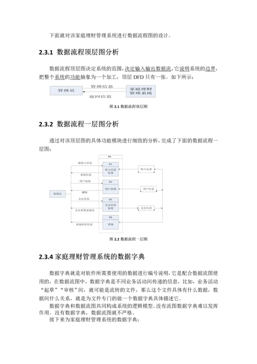 家庭理财管理系统毕业设计.docx