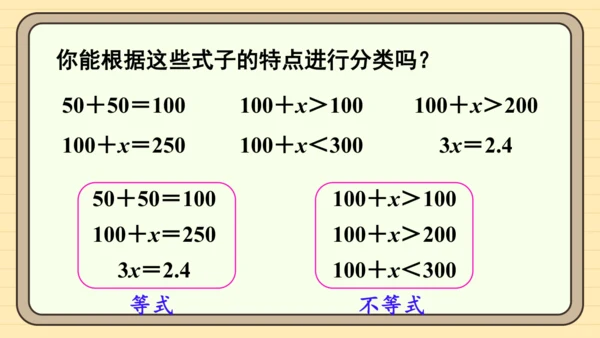 人教版五上第五单元第5课时  方程的意义 课件