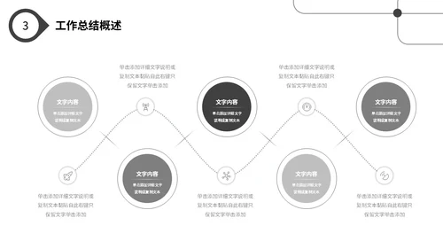 极简黑白点线年终工作总结述职报告工作汇报PPT