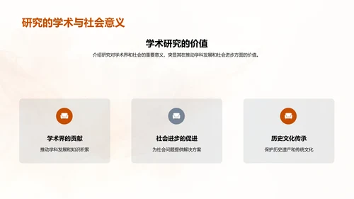 历史学术毕业答辩PPT模板