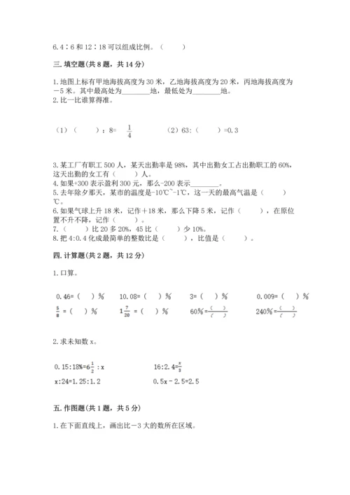 小学六年级下册数学期末卷含答案【新】.docx