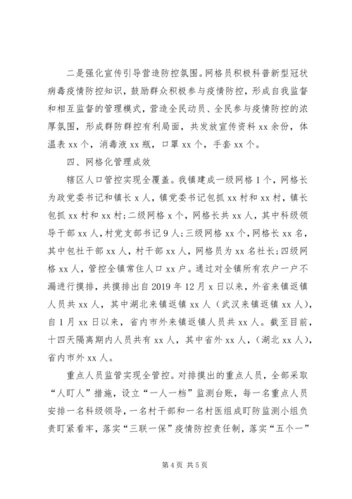 乡镇新冠肺炎疫情防控网格化管理工作汇报.docx