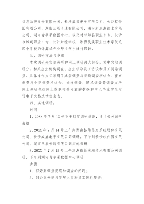 专业调研方案.docx