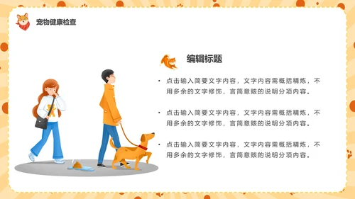 猫咪，宠物健康管理PPT模板