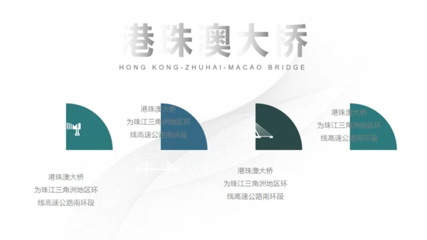 填海工程港珠澳大桥通用PPT模板