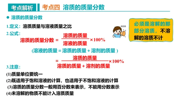 第九单元 溶液 复习课件 -2023-2024学年九年级化学下册同步精品课堂（人教版）