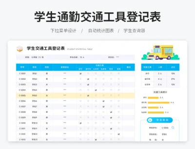 学生通勤交通工具登记表