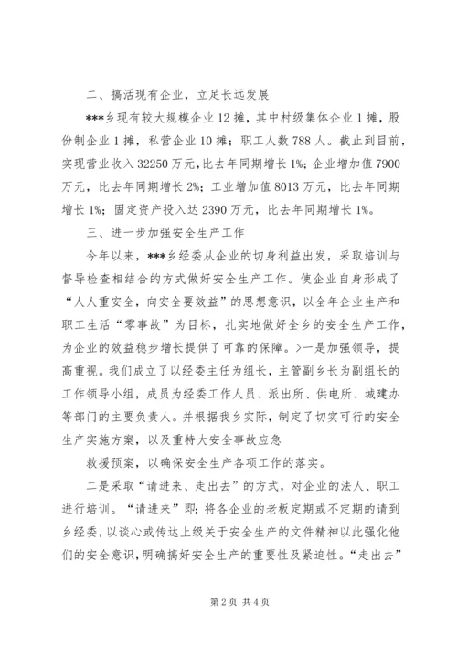 乡镇经委工作总结.docx