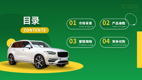 新能源电动汽车发布会通用PPT模板