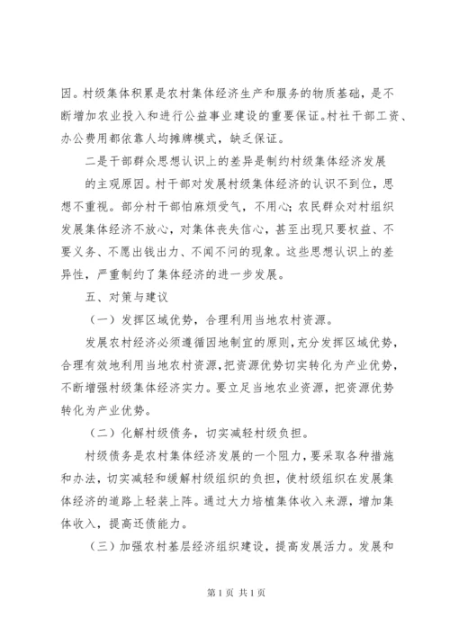 村级集体经济发展调研报告5.docx