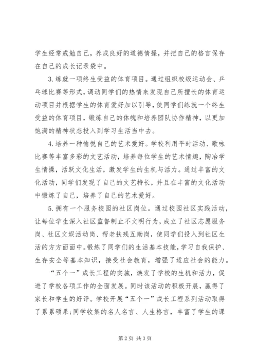 五个一活动总结.docx