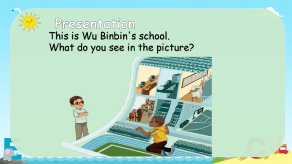 Unit1 My school Part BLet' learn 课件(共24张PPT)