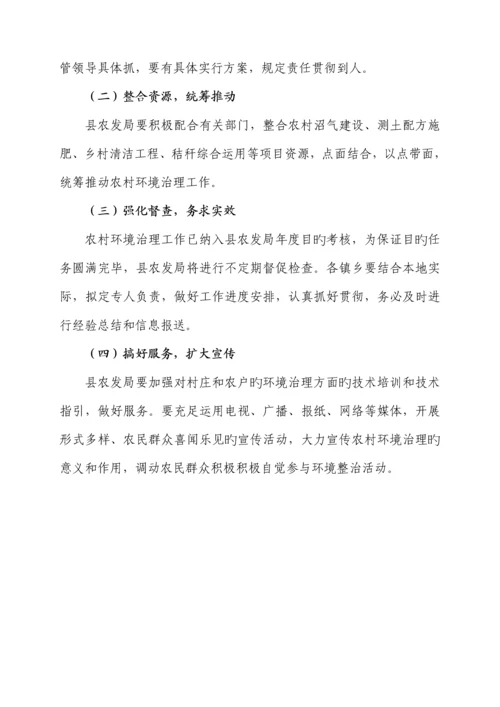 新津县农村环境治理工作专题方案.docx