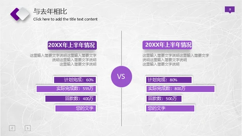 紫色微立体工作报告总结通用PPT免费模板