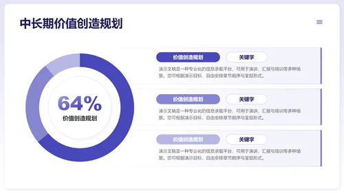 长春花蓝简约风通用述职报告岗位竞聘PPT模板