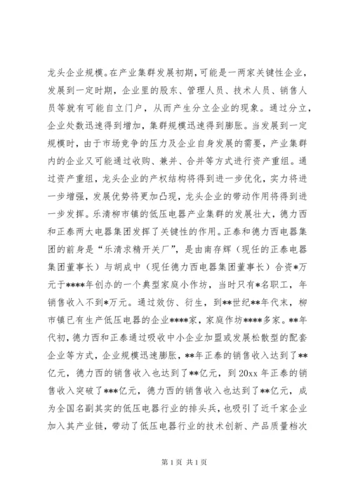 关于加快我市产业集群发展的调查与思考 (2).docx