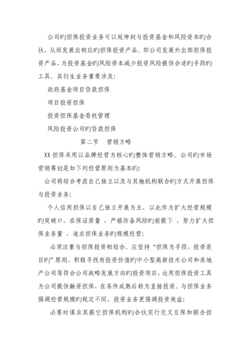 担保公司可行性专题研究报告详细(2).docx