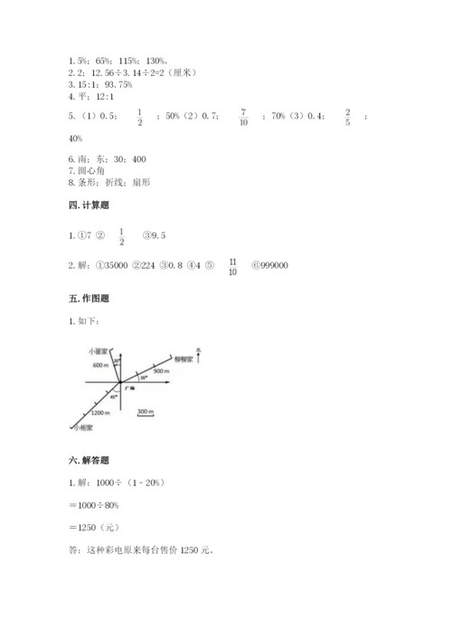 小学六年级数学上册期末卷带答案（考试直接用）.docx