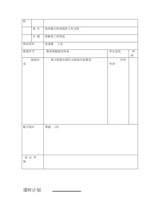 完整版自动变速器电子教案2