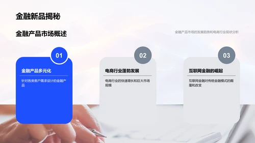 电商金融产品研究报告PPT模板