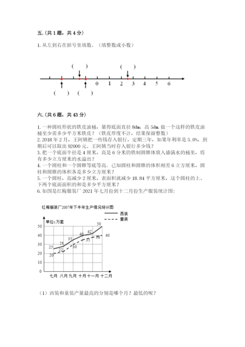 青岛版数学小升初模拟试卷附完整答案（网校专用）.docx