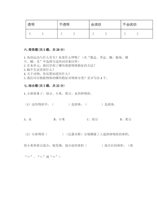教科版小学科学一年级下册期末测试卷附参考答案【达标题】.docx