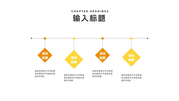 简约风橙色几何毕业论文答辩PPT模板